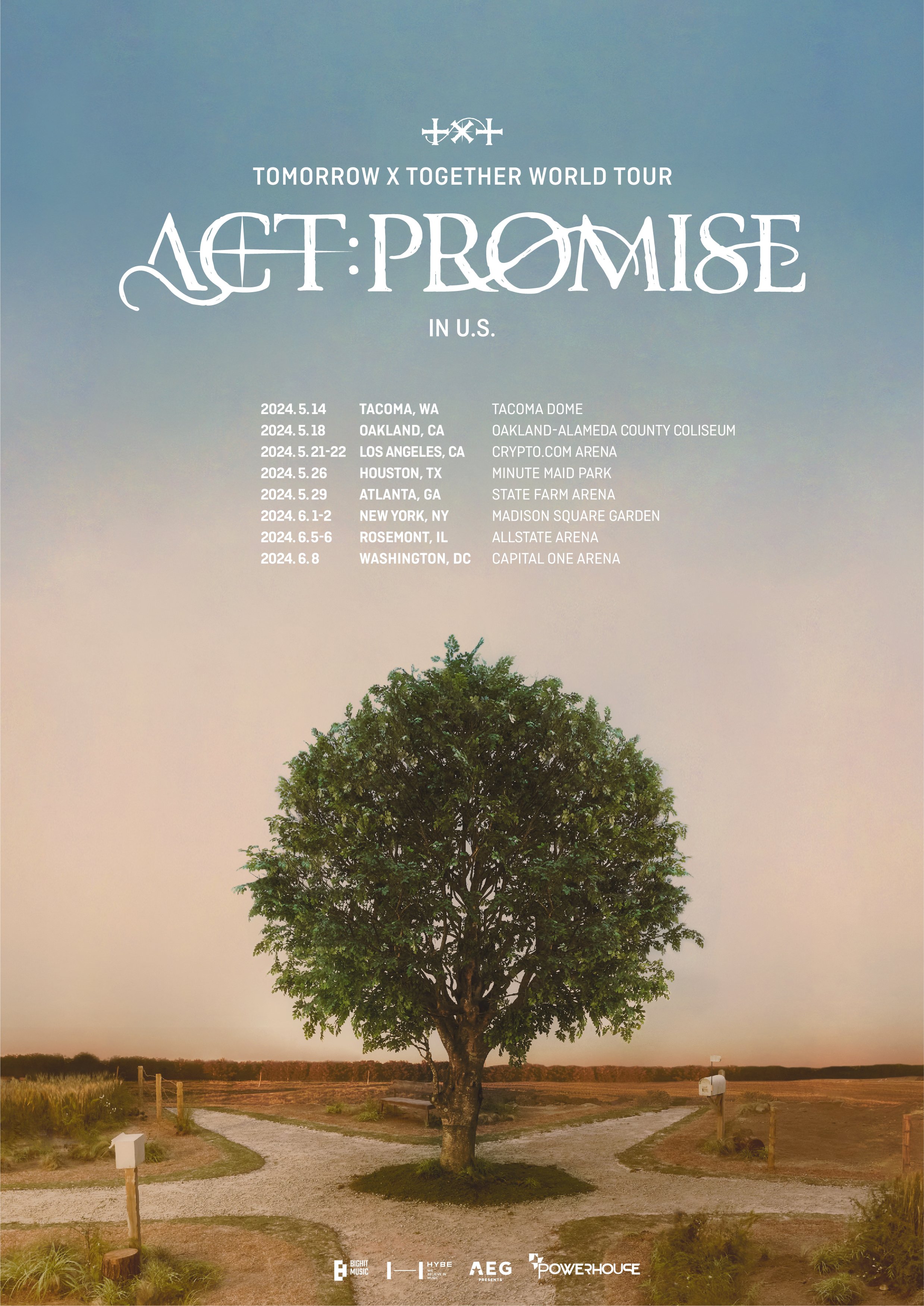 TXT WORLD TOUR <ACT : PROMISE> IN US 라우팅 포스터