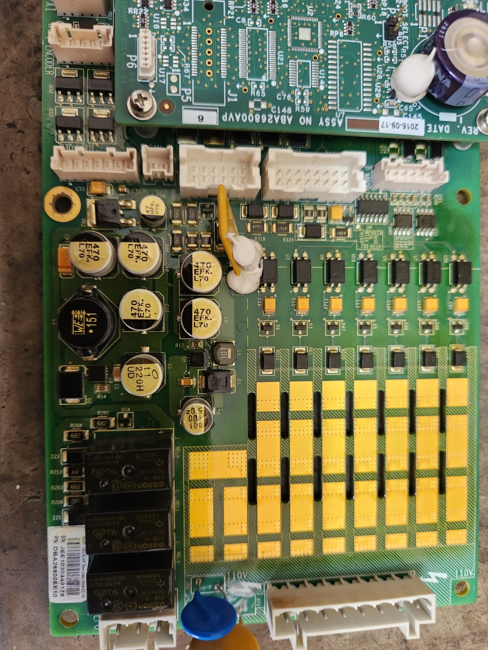 PCB기판 PN: DBA26800EE10 컨트롤 PCB 수리 동작불능 수리 완료