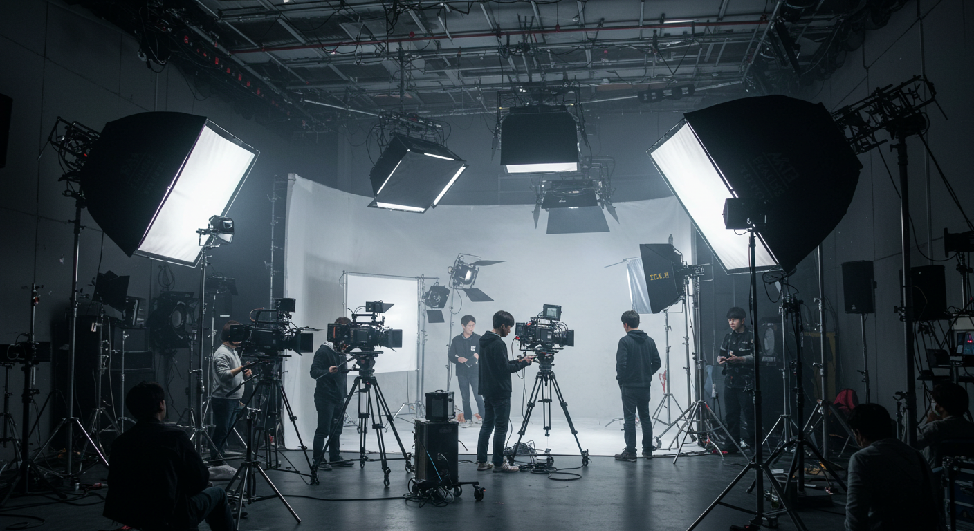 한국 문화, 예술, 등 촬영 현장