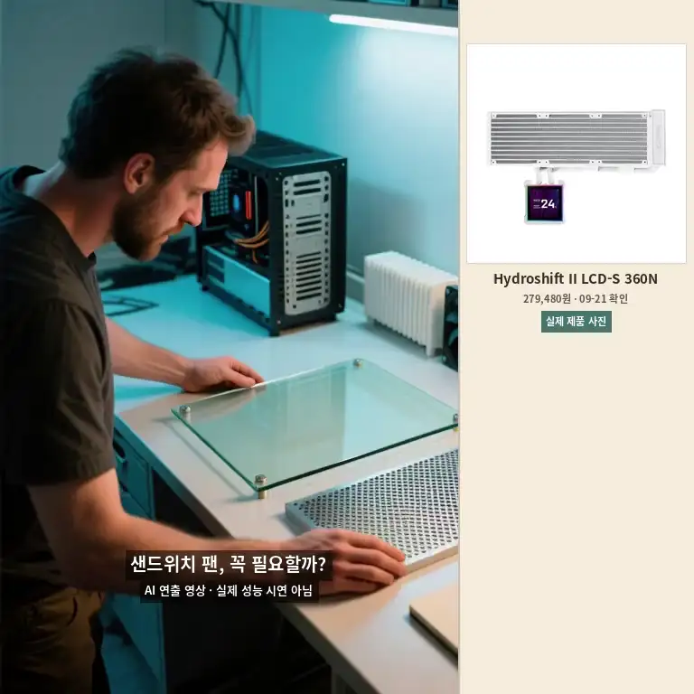 O11 Vision Compact 유리&middot;메시 상단 선택을 설명하는 AI 연출 영상