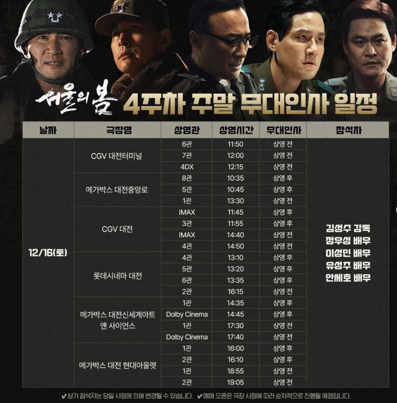 대전무대인사