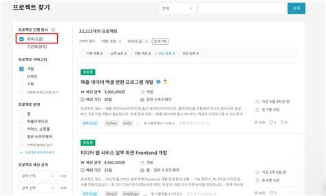 개발자 프리랜서