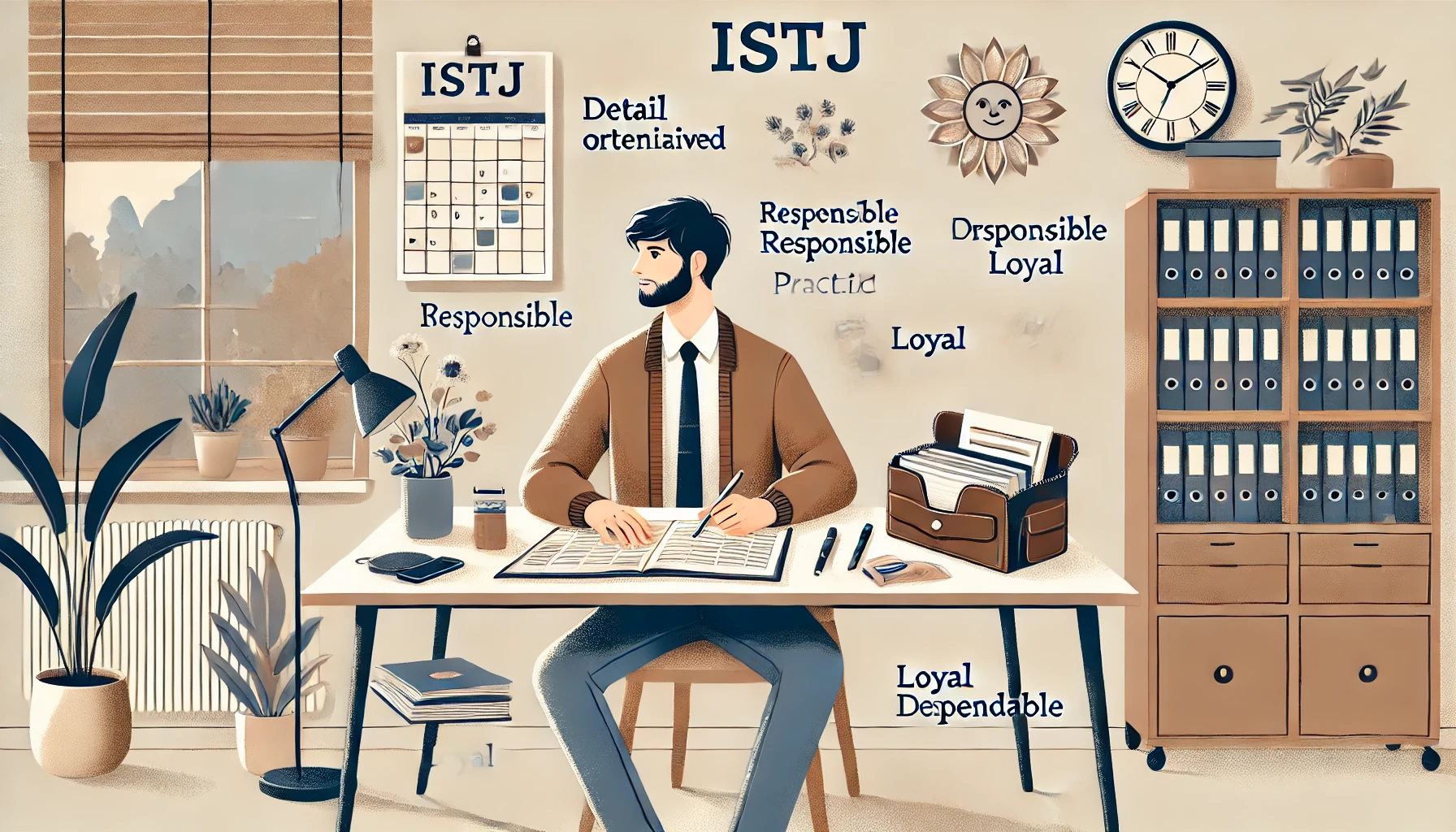 ISTJ 성격유형의 특징 대표 이미지