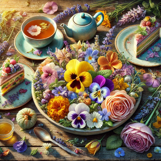 식용 가능한 꽃 재료