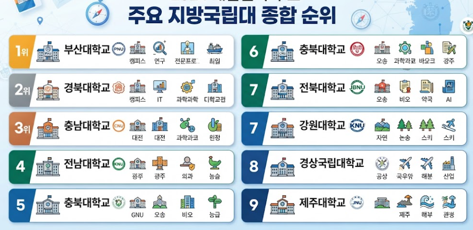 지방 국립대 리스트