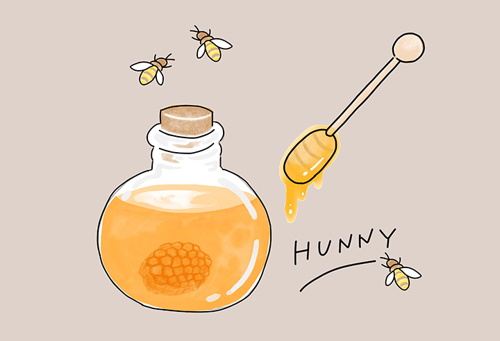 꿀단지와-꿀벌의-모습