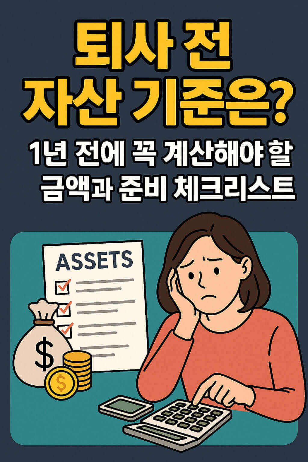 퇴사 전 자산 기준은? 체크리스트 이미지