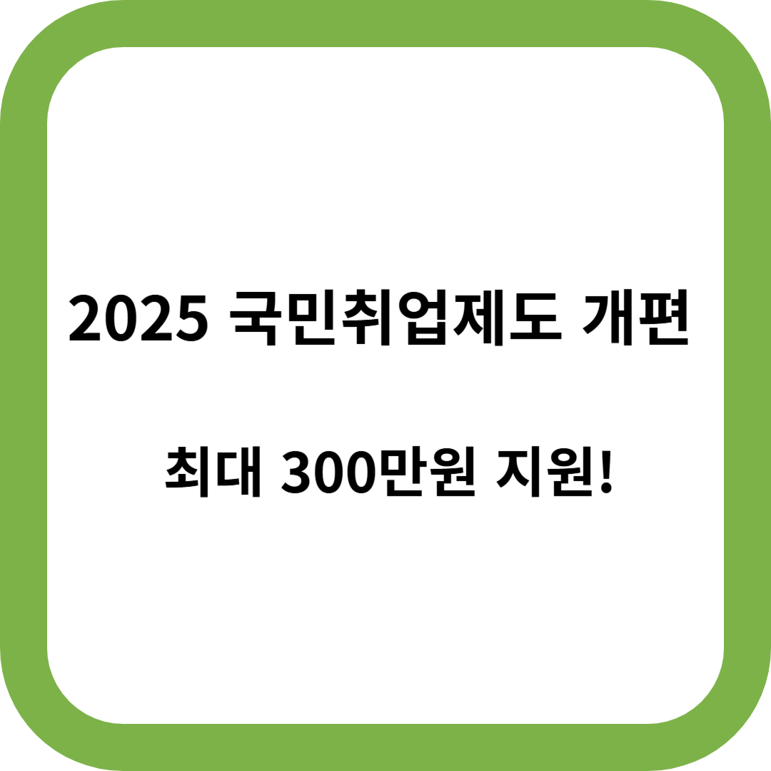 국민취업제도
