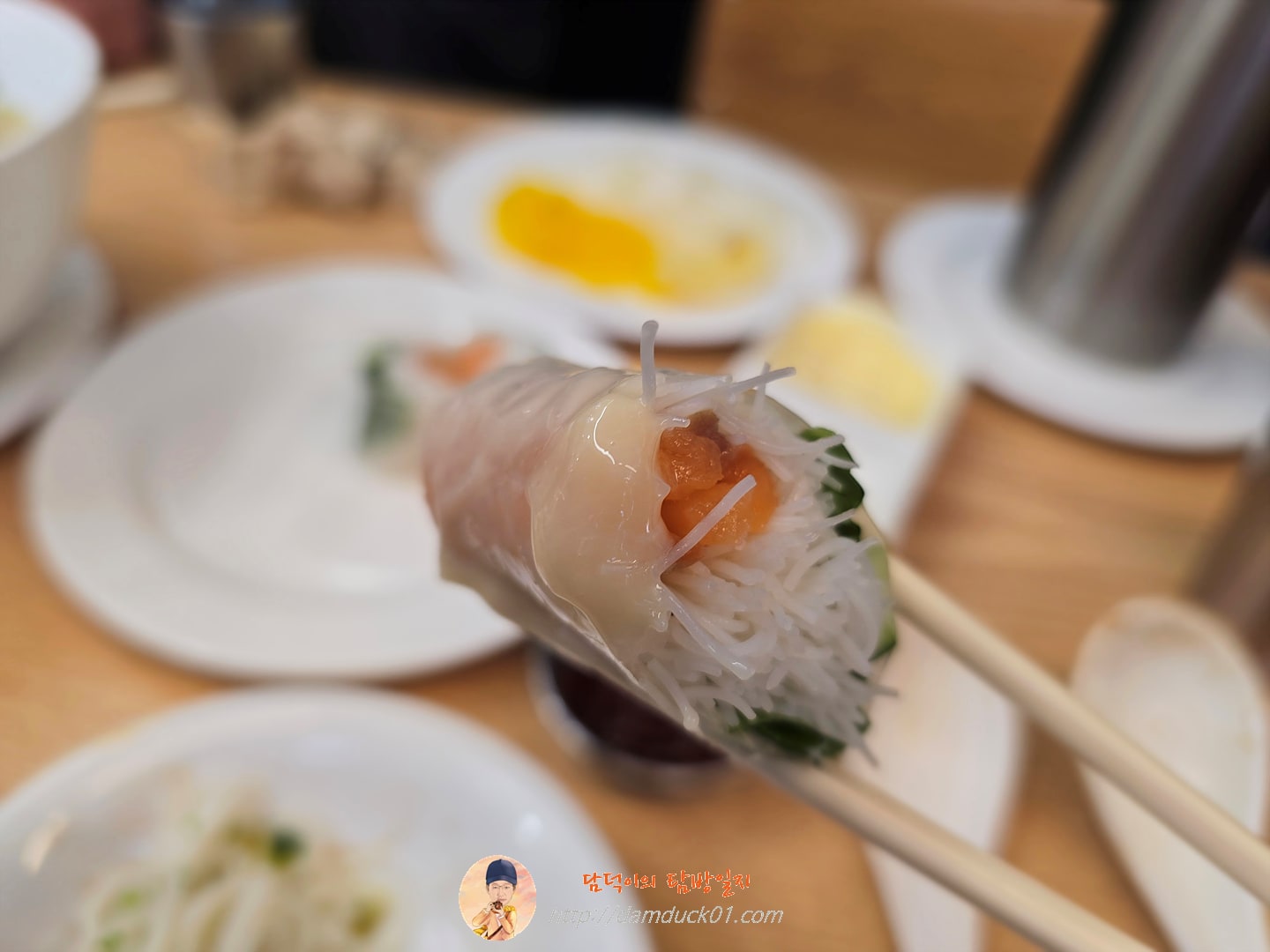 연어 스프링롤