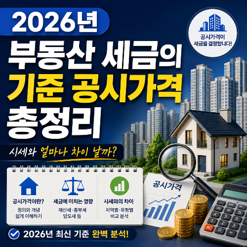 부동산 세금의 기준 공시가격 총정리