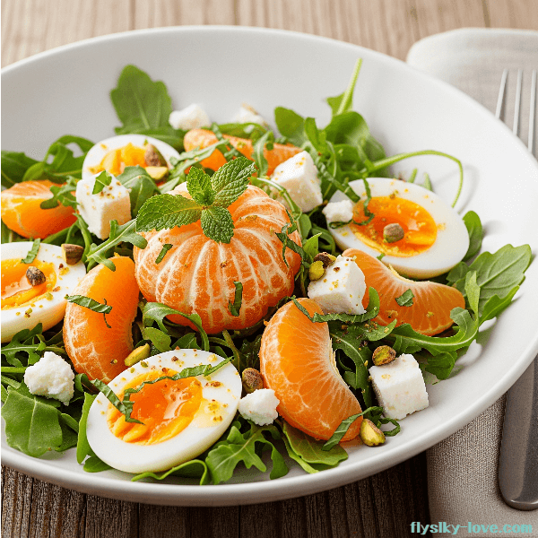 눈 건강에 도움이 되는 달걀 귤 샐러드
