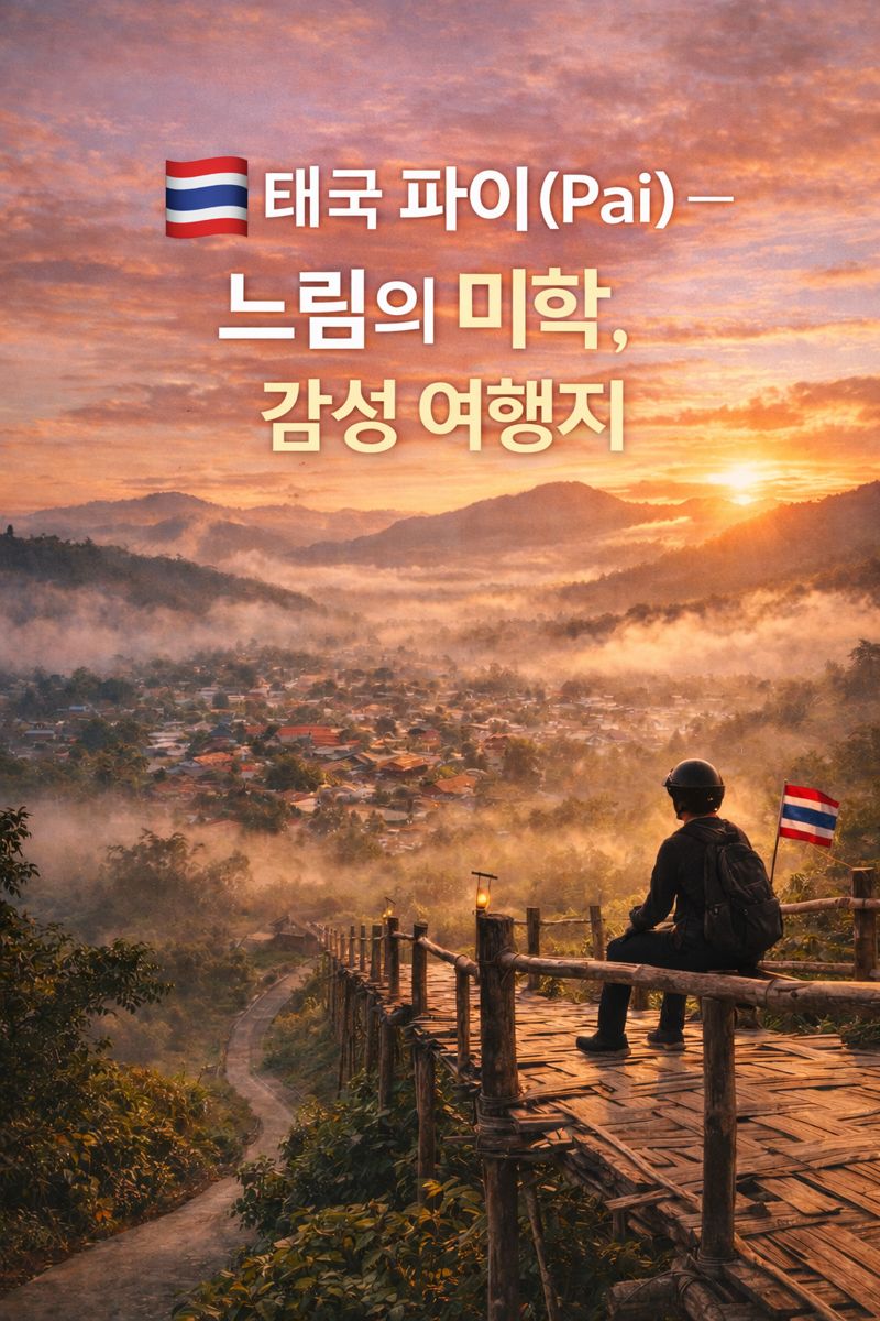 🇹🇭 태국 파이(Pai) — 놓치면 후회하는 북부 감성 여행의 끝판왕
