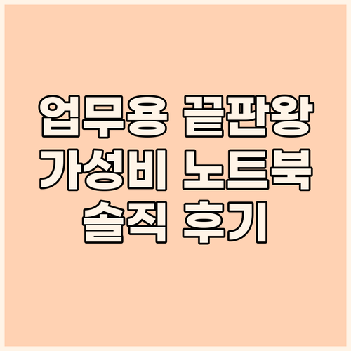 업무용 노트북 고민 끝! 에이수스 비..