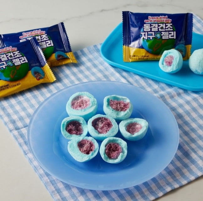 동결전조 지구모양 젤리.