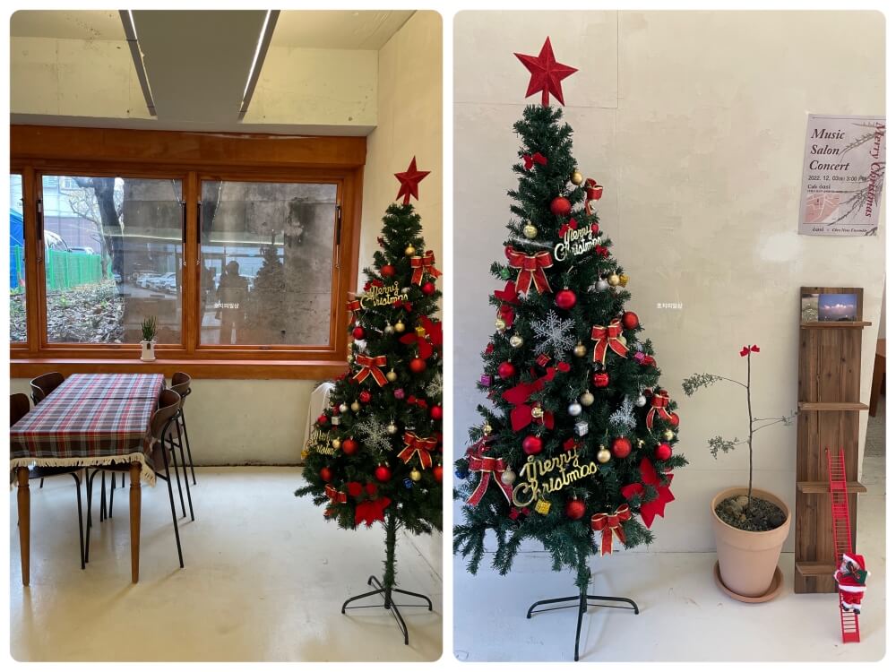 수원 오목천동 카페 오아시스 - 크리스마스 장식