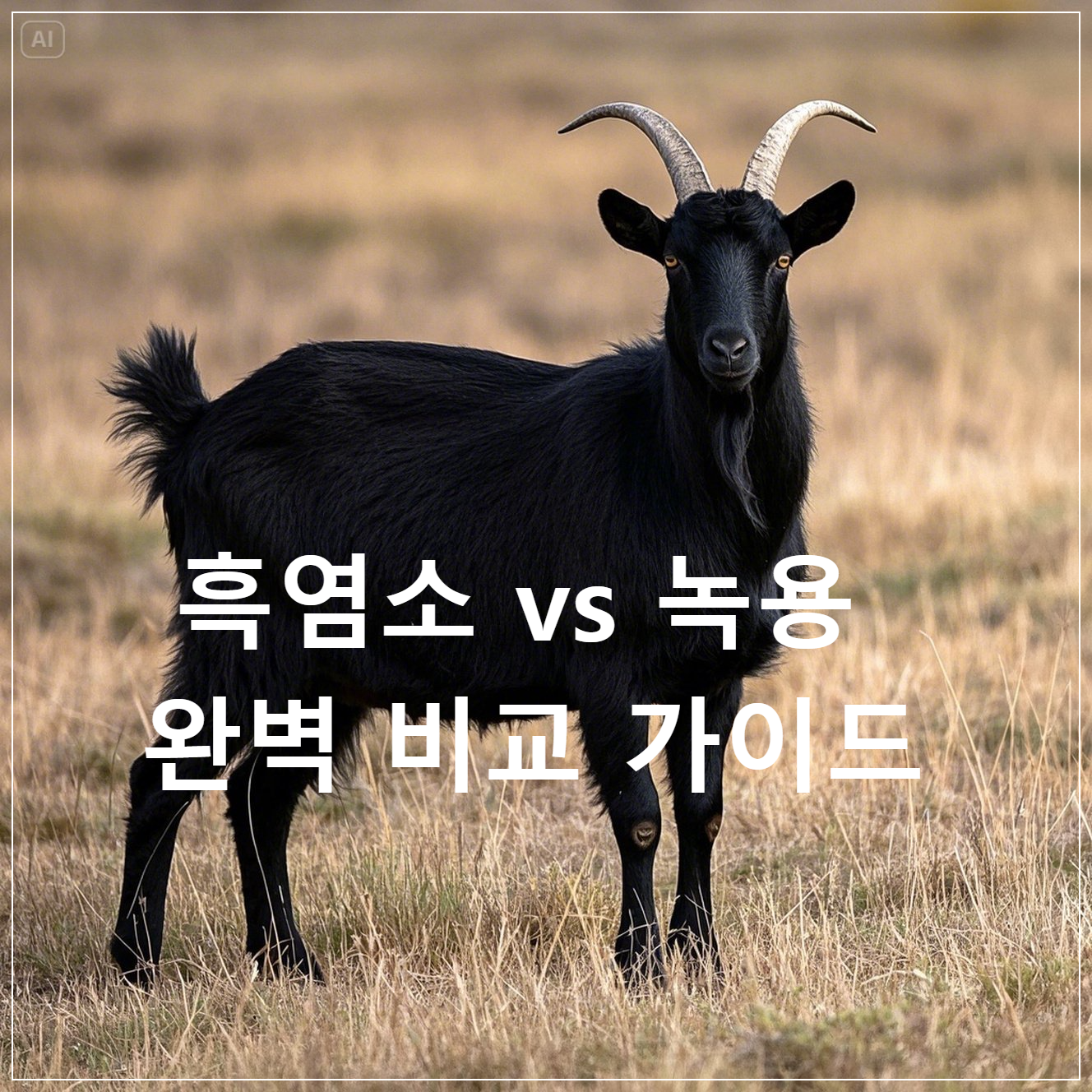 흑염소 vs 녹용 완벽 비교