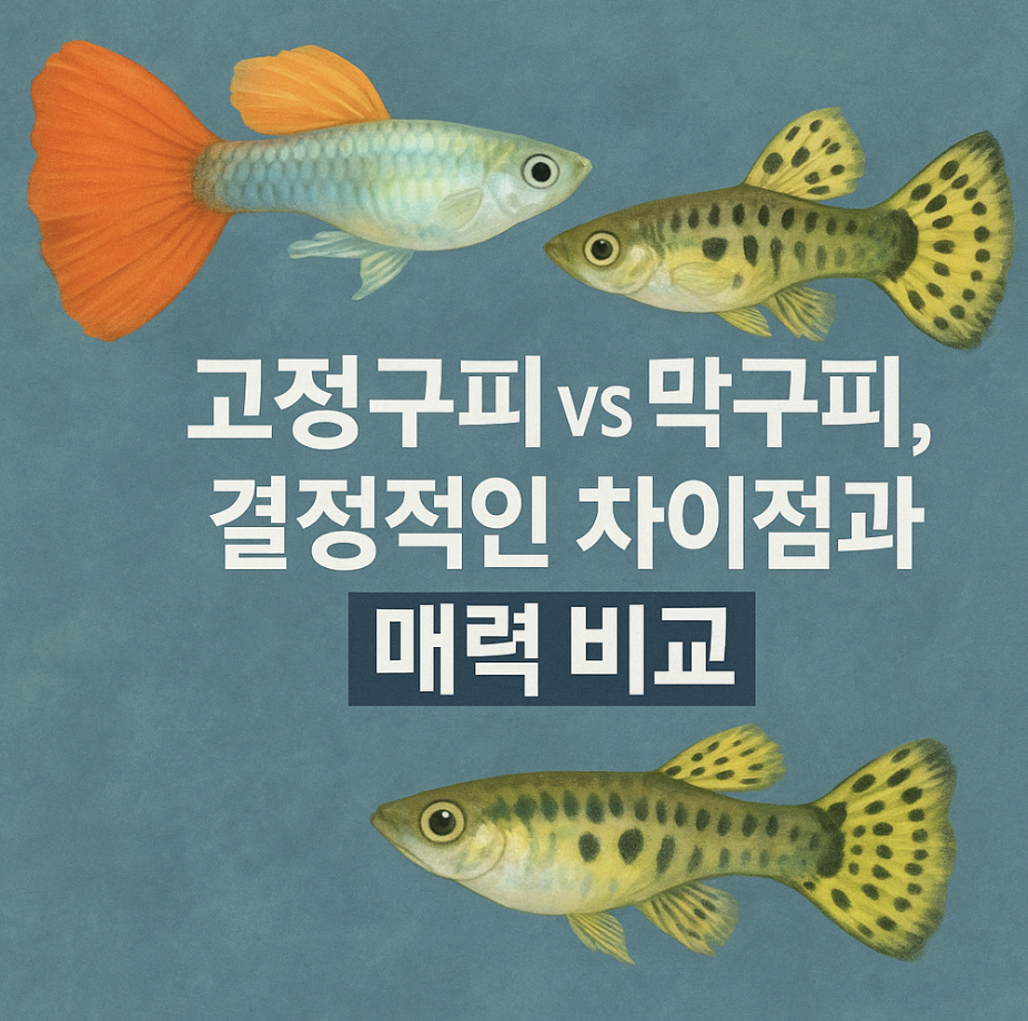 고정구피 vs 막구피, 결정적인 차이점과 매력 비교