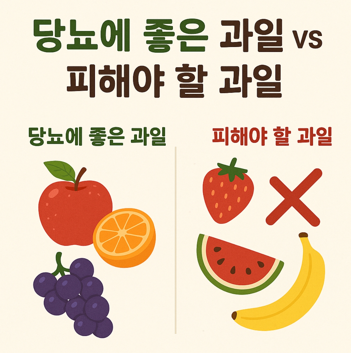 당뇨에 좋은 과일과 피해야하는 과일