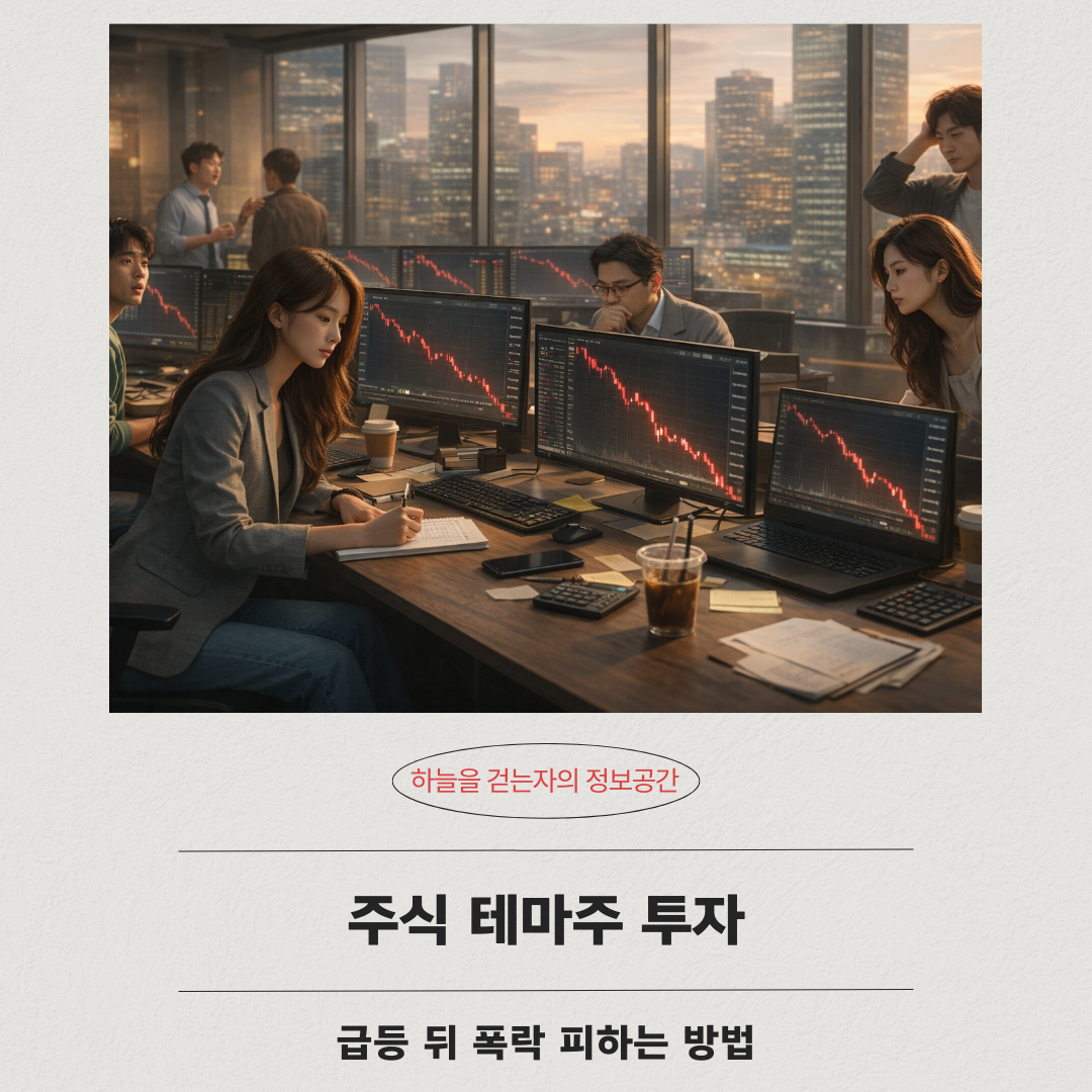주식 테마주 투자, 급등 뒤 폭락 피하는 방법