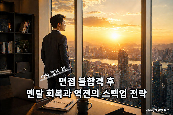 면접 불합격 후 멘탈 회복과 역전의 스펙업 전략