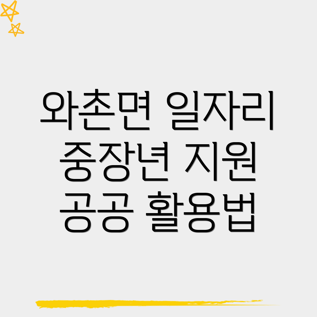 경산시 와촌면 일자리