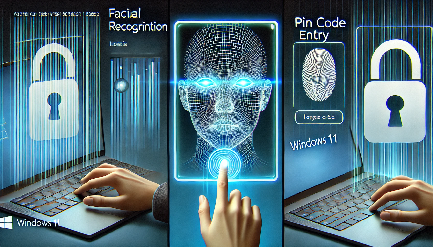 Windows 11의 얼굴 인식, 지문 인식, PIN 코드 로그인