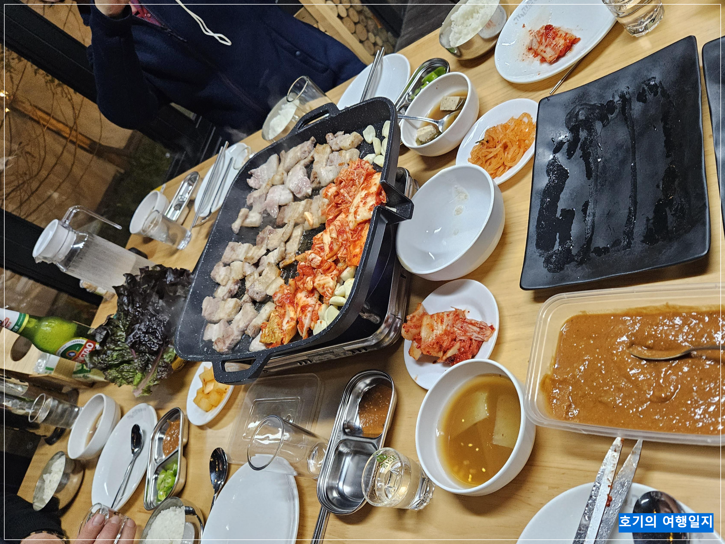 중국 청도 패키지여행 식당
