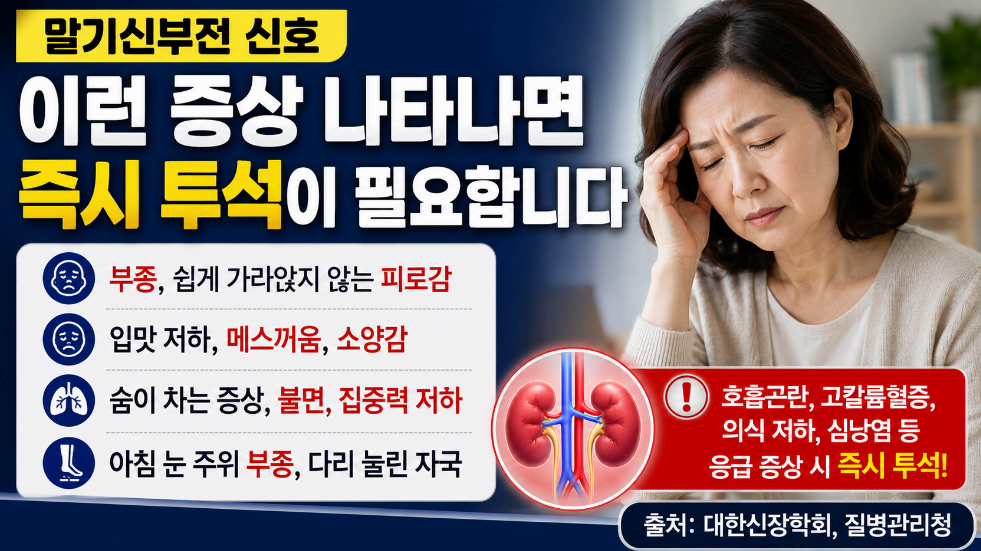 말기신부전 신호 이미지사진