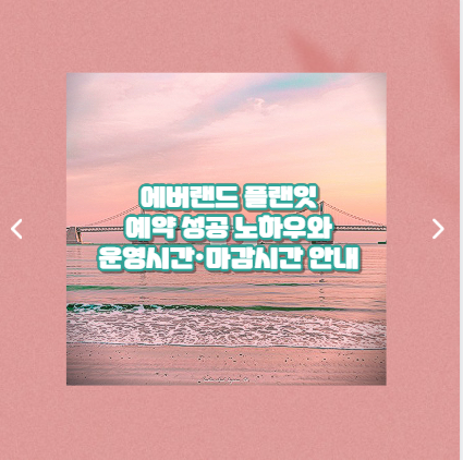 에버랜드 플랜잇 예약 성공 노하우와 운영시간&middot;마감시간 안내