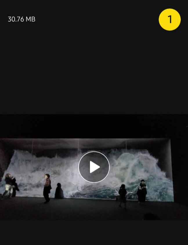 영상 용량 확인하기