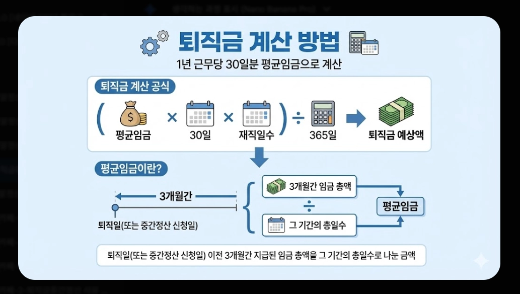 퇴직금 중간정산 사유 필요서류 완벽 정리 2026년