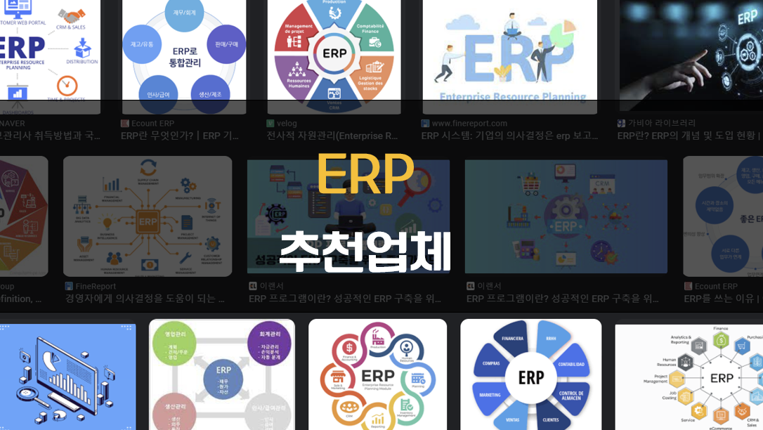 ERP 추천업체