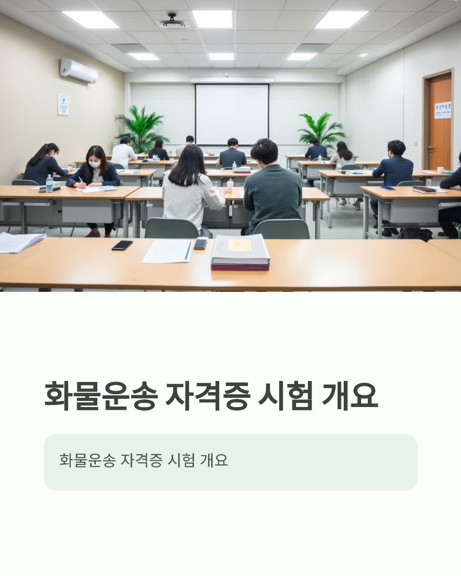 2025년 화물운송 자격증 시험 문제 총정리! 기출문제 & 예상문제 공개 🚛