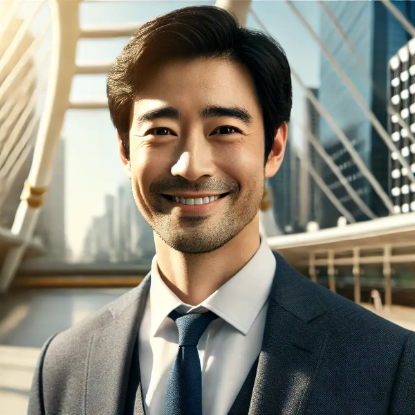 중장년 아시아 남성이 재취업을 준비하는 모습