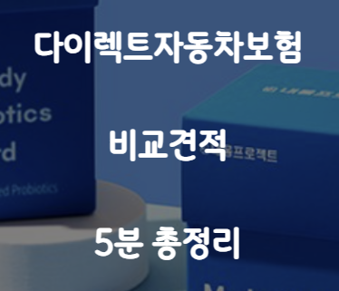 다이렉트자동차보험 비교견적 5분 총정리 섬네일