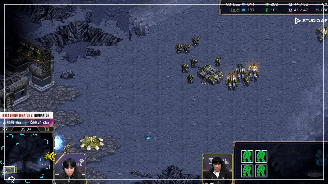 SSL 24강 B조 2경기 앞마당압박