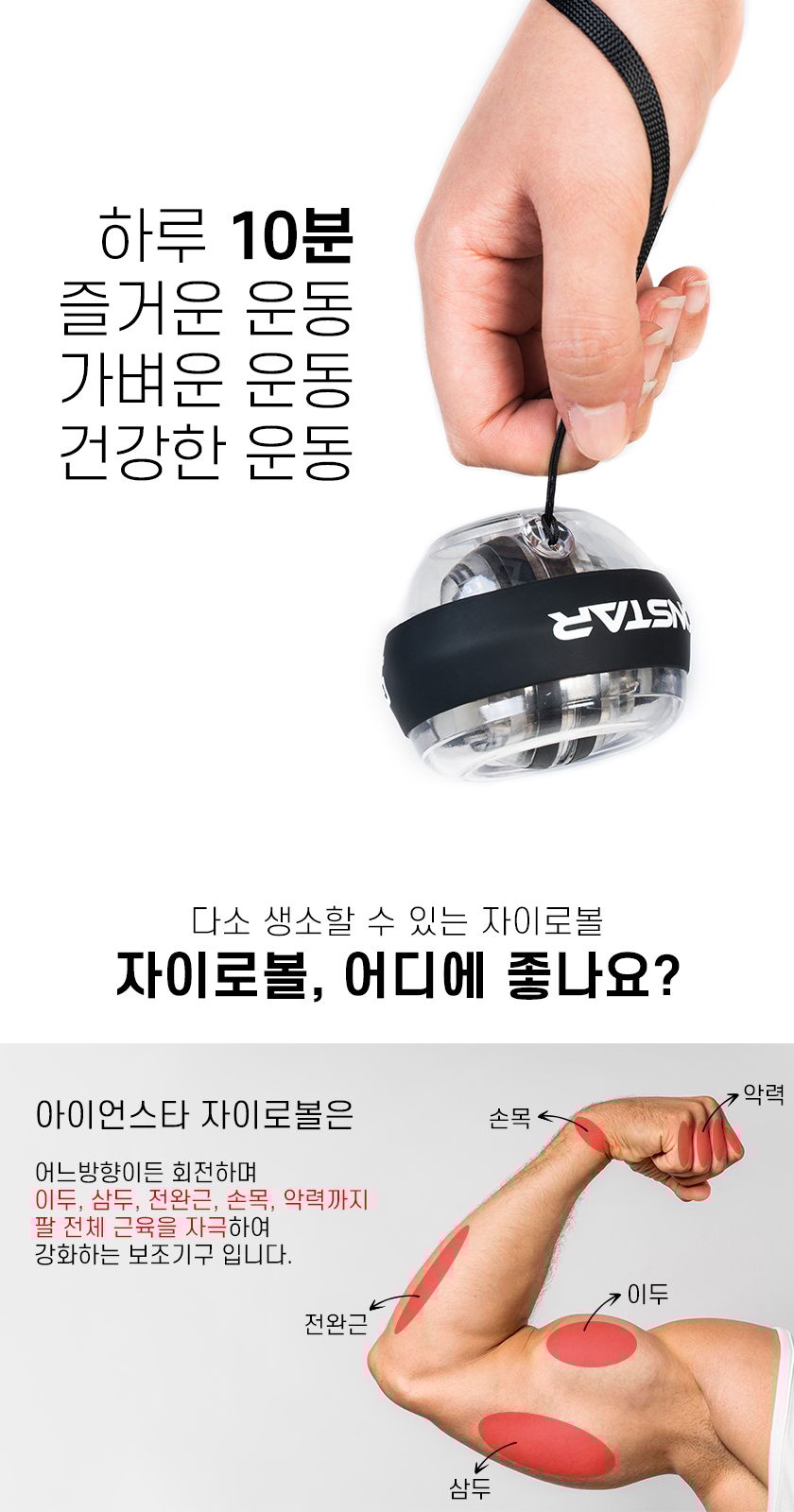 자이로볼 효과 전완근 손목 강화 후기