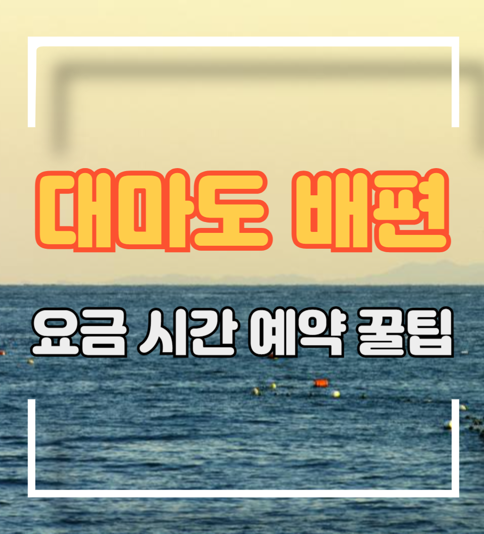 대마도 배편