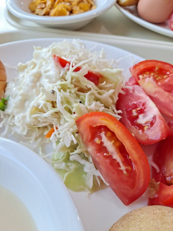 필그림하우스 조식 샐러드