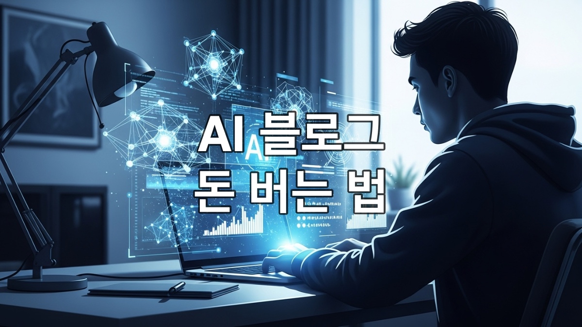 글쓰기에 어려움을 겪는 모습과 AI의 도움으로 자신감 있게 글을 쓰는 모습이 대비되는 이미지.