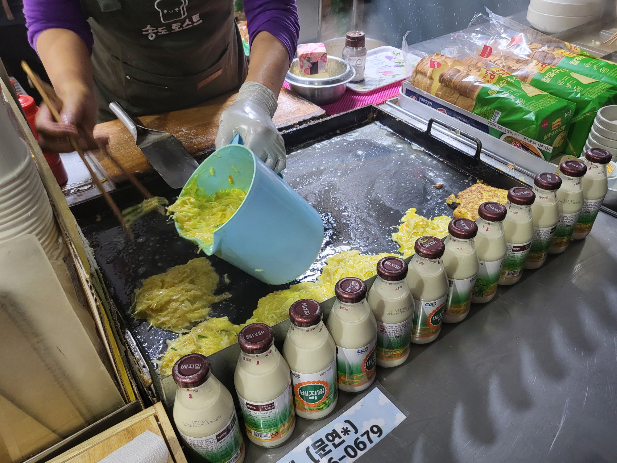 송도토스트국수 - 철판