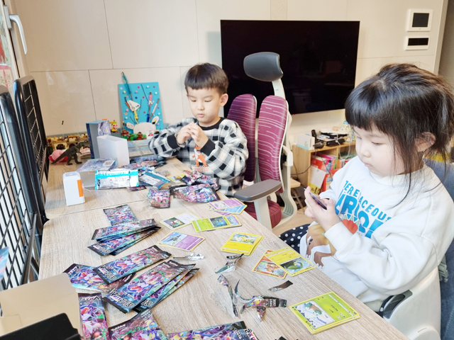 포켓몬스터 카드 개봉