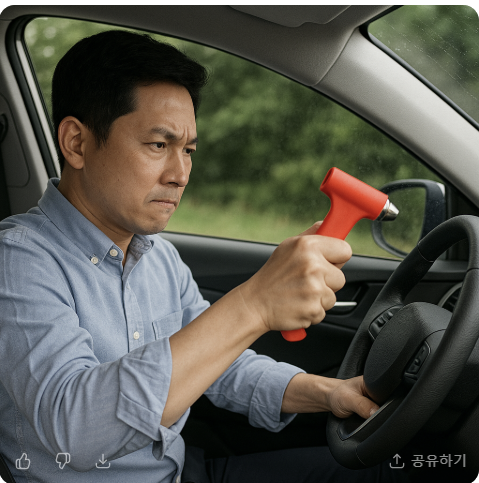 생명을 지키는 3초: 차량용 비상탈출 키트 제대로 사용하는 법 관련 사진