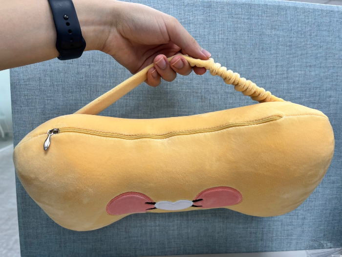 춘식이 들어본 모습 엄청 가벼움