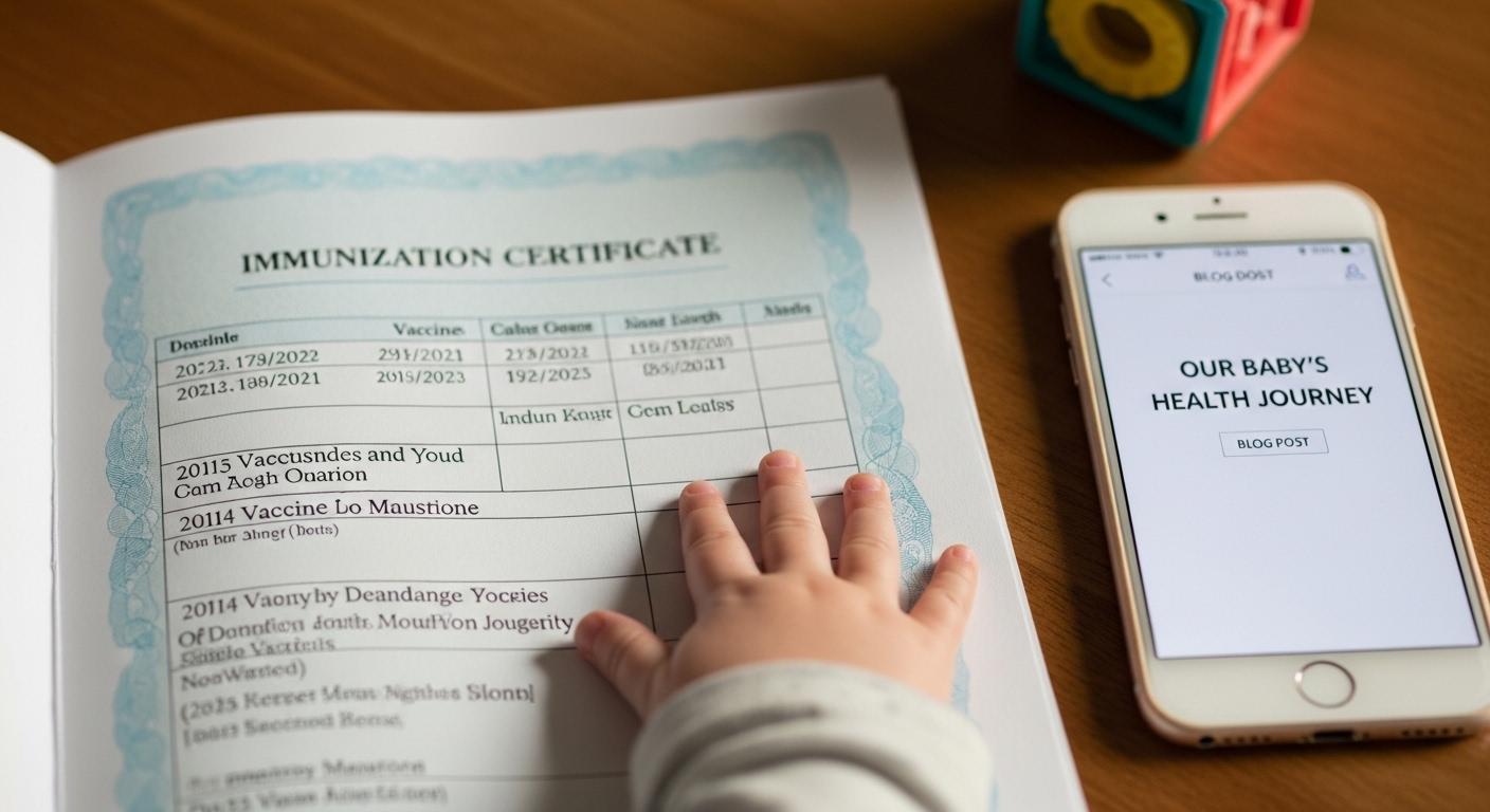 아기 예방접종 증명서 모바일