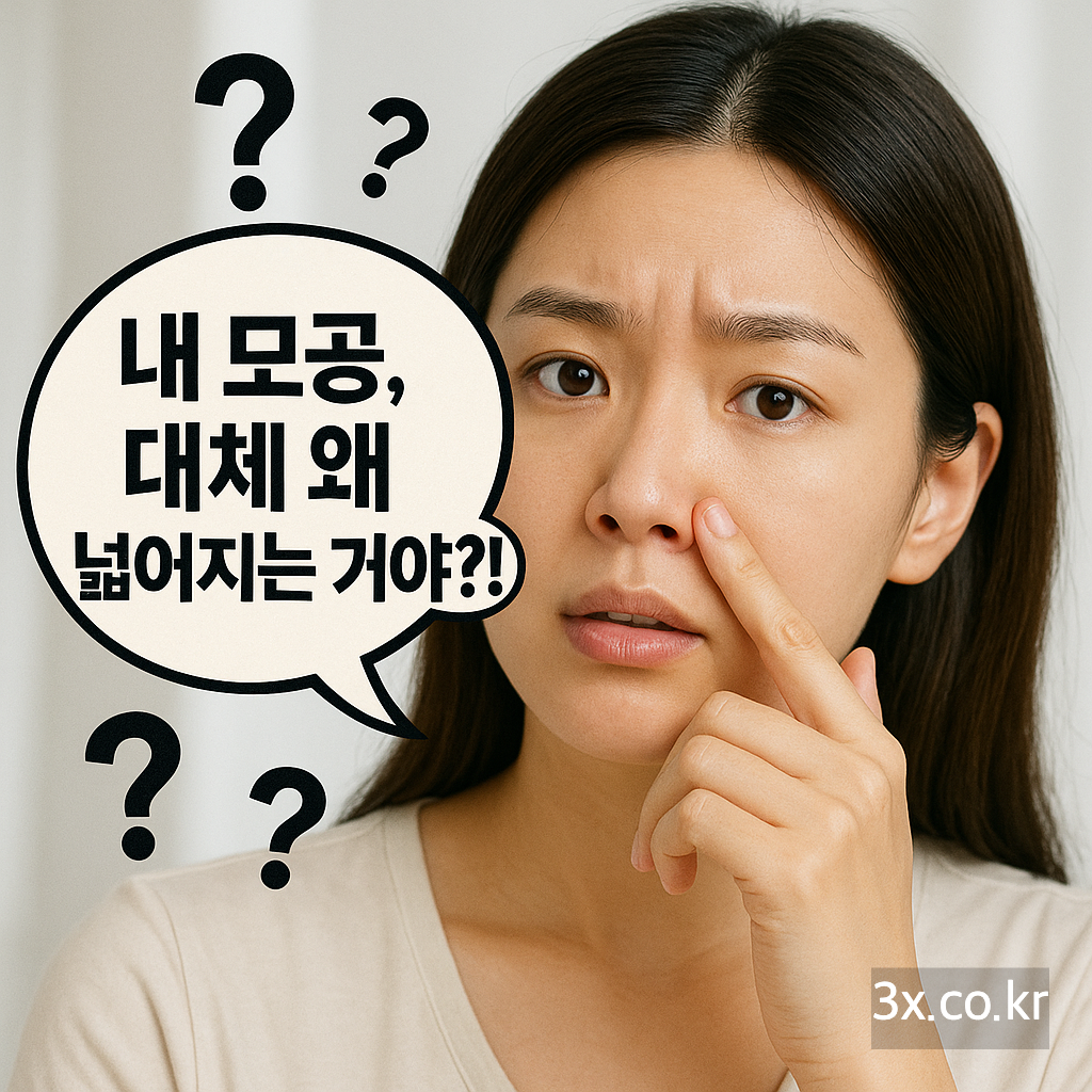 내 모공, 대체 왜 넓어지는 거야?!