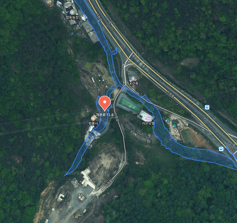 대구 폐채석장 지도