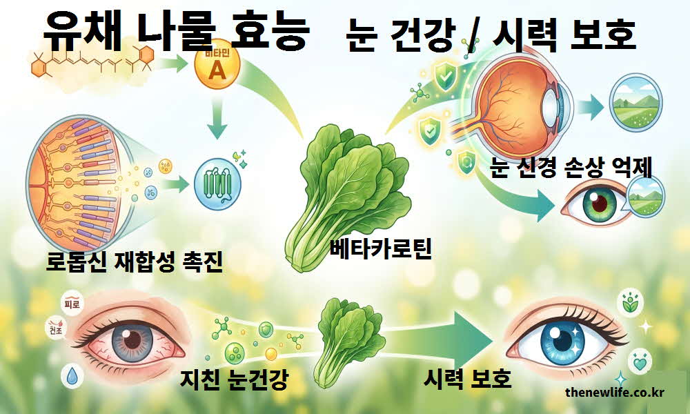 유채 나물 효능 눈 건강 시력 보호