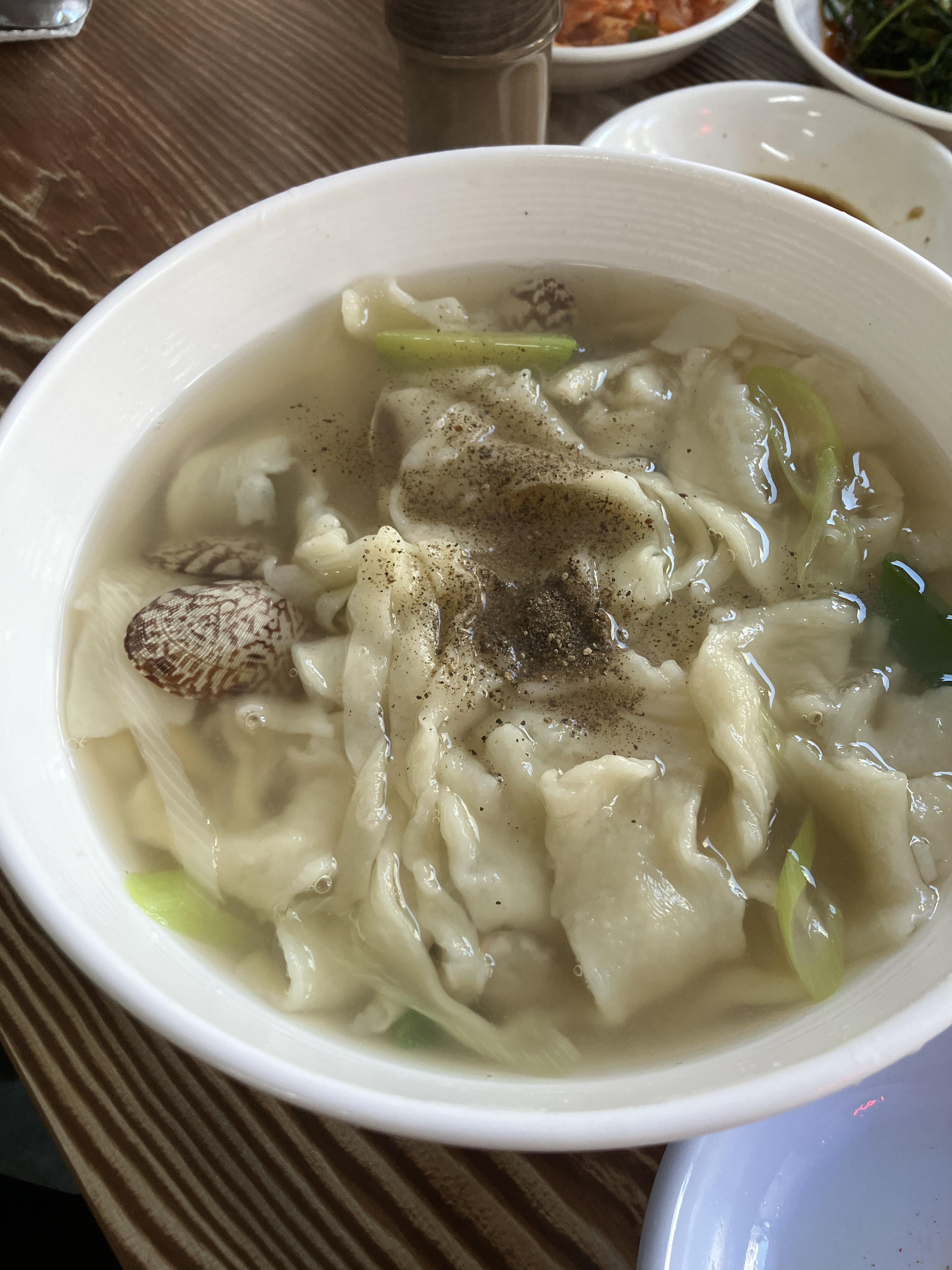 해안칼국수 수제비