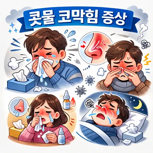 콧물 코막힘 증상 썸네일
